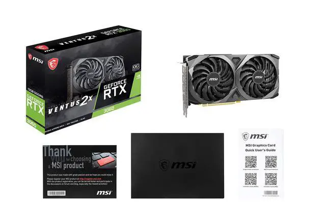 Alt view image 6 of 7 - _Mega Brand Gaming GeForce RTX 3060 12GB 15 Gbps GDRR6 192-Bit HDMI/DP PCIe 4 Torx Twin Fan Ampere OC Graphics Card