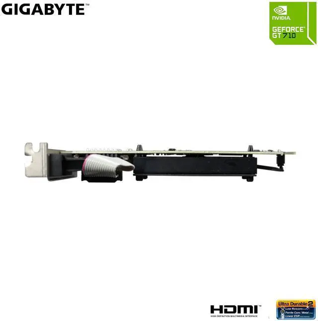 Alt view image 4 of 5 - 2GB RAM DDR3 SDRAM Video Graphics Cards GV-N710D3-2GL REV2.0 for Desktop