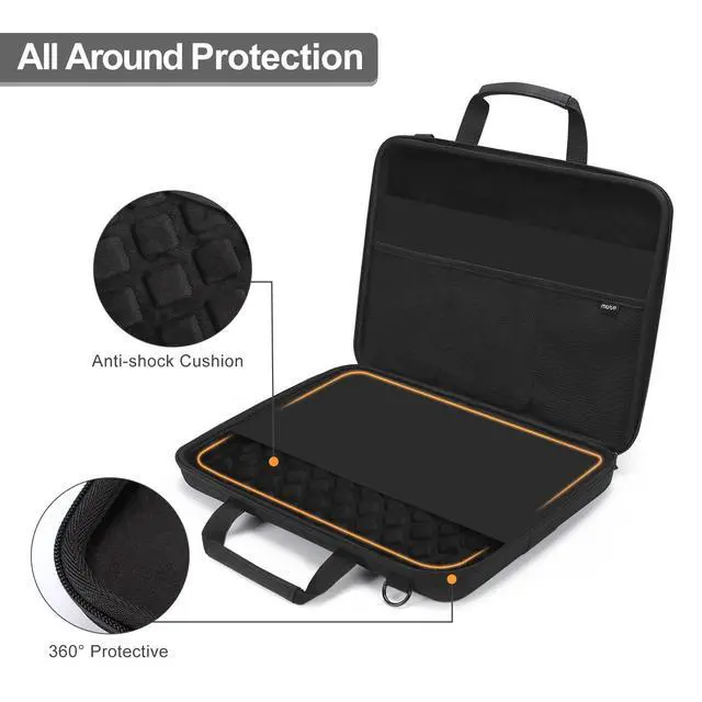 Alt view image 4 of 7 - Laptop Bag for Men, 15-16 inch Computer Bag