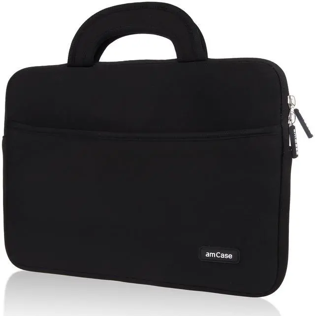 Main image of _Mega Brand amCase Chromebook Case-11.6 to 12 inch Neoprene Travel Sleeve with Handle-Black