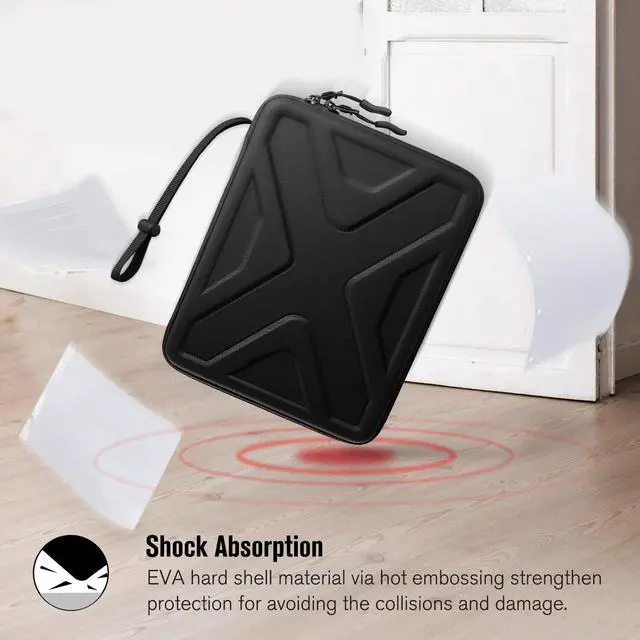 Alt view image 5 of 7 - Hard Shell Tablet Sleeve Case for 2026 iPad Air 11-inch (M4/M3/M2) & iPad (A16) 11th 2025, 11 Inch Pro M5/M4, 10.9"/10.2" i-Pad 10/9th Gen, 10.9" i-Pad Air 5/4th, Tablet Carrying Sleeve