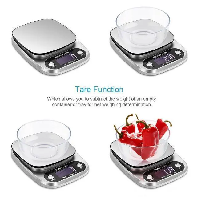 Alt view image 4 of 5 - _Mega Brand Food Scale 22lb Weight Grams, Digital Kitchen Scales and Ounces for Cooking, Baking