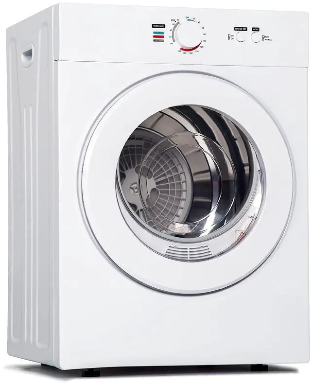 Main image of Compact Dryer 1.8 cu. ft. Portable Clothes Dryers with Exhaust Duct with Stainless Steel Liner Four Function Small Dryer Machine, Suitable for Apartments, Dorm, RVs, White