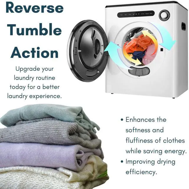 Alt view image 6 of 7 - _Mega Brand 11LBS Compact Dryer 950W Portable Clothes Dryer Machine for Small Spaces, RVs and Apartments - Quiet, Sturdy Easy to Use and LED Display