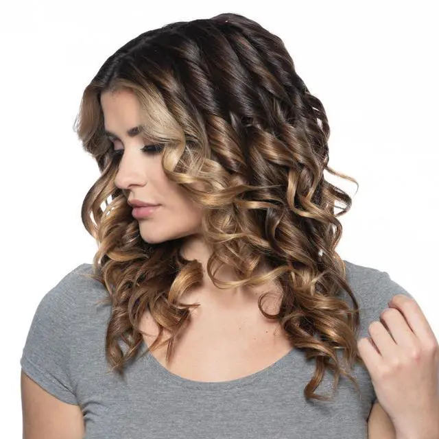 Alt view image 6 of 7 - Texture Tourmaline Ceramic Curling Iron, Onyx Black, 1 inch