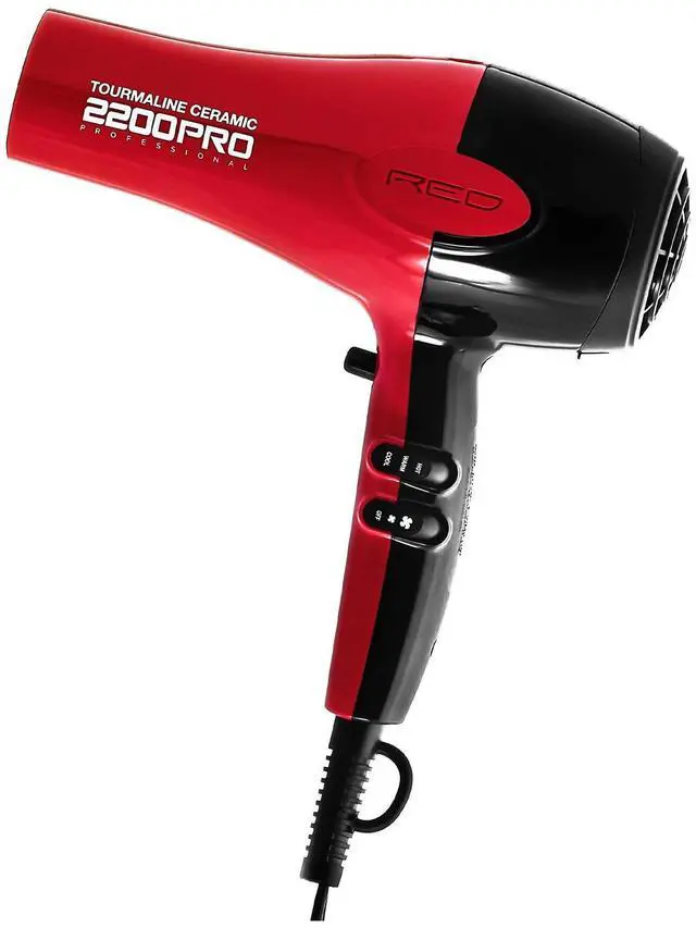 Alt view image 2 of 5 - Tourmaline Ceramic 2200W PRO - Professional Hair Dryer with Extra Combs, Frizz-Free Hair, Six Heat Settings Blow Dryer