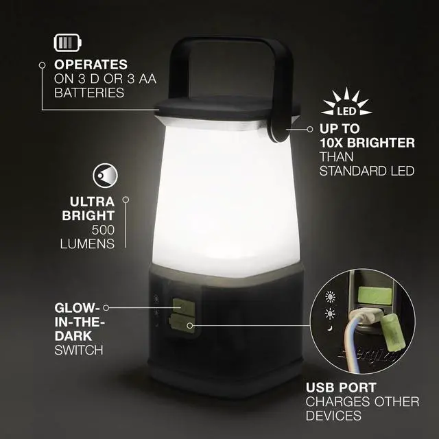 Alt view image 2 of 7 - WeatheReady LED Camping Lantern PRO-360, IPX4 Water Resistant Tent Light, Ultra Bright Battery Powered Lanterns for Camping, Outdoors, Emergency Power Outage
