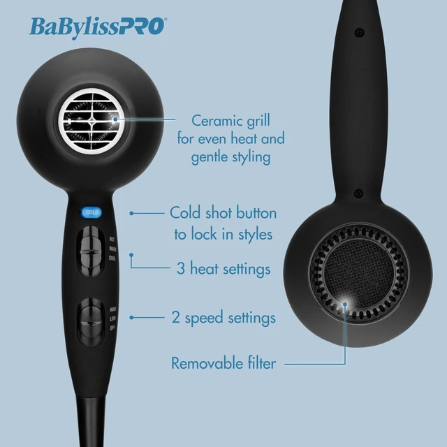Alt view image 4 of 5 - The Ceramix Xtreme Hair Dryer, Ceramic/Ionic Technology, 2000W | Professional blow dryer with negative ionic technology, far-infrared heat, and 6 heat/speed settings for smooth results