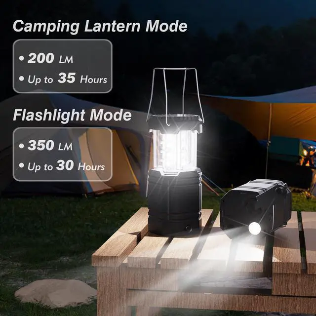 Alt view image 2 of 7 - 3000mAh Large Capacity Hand Crank Solar Camping Lantern, Portable Ultra Bright LED Torch, 23-26 Hours Running Time, USB Charger, Electronic Lantern for Outdoor