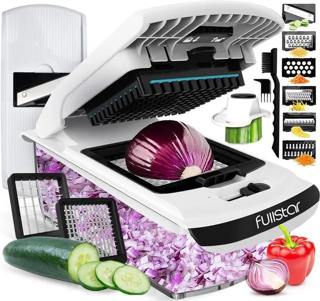 Main image of _Mega Brand The Original Pro Chopper - Vegetable Chopper and Spiralizer, Food Chopper with Container, Fruit Slicer, Kitchen Gadgets & Accessories, Home Essentials (All in 1, White)