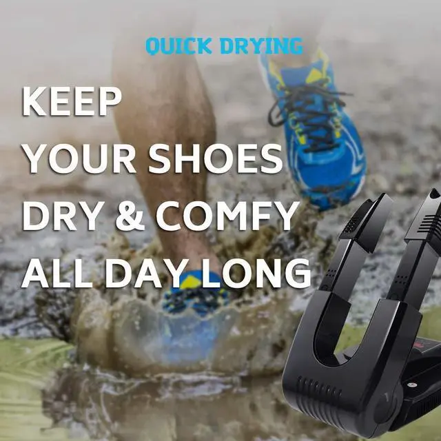Alt view image 3 of 7 - _Mega Brand Boot Dryer Shoe Dryer Ozone, Glove Dryer & Boot Warmer with Heat Blower, Adjustable Rack and Timer, Folding Design & Quick Drying for Shoes, Gloves, Hats, Socks, Ski Boots (Ozone)