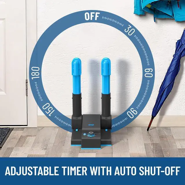 Alt view image 4 of 7 - _Mega Brand Foldable Compact Boot Dryer & Boot Warmer Quiet Heat Blower, Easy-to-Use Fast 2-Hour Drying & Deodorizer, Extendable Tubes, Electric Shoe Dryer for Sneakers (1 Pair)