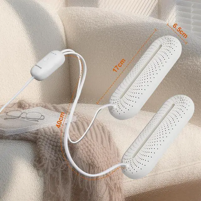 Alt view image 4 of 7 - _Mega Brand Electric Shoe Dryer, Boot Dryer, Portable Footwear Dryer Machine with 3/6/9 Hours Timer for Rainy Seasons, Warmer Drying for Shoes, Gloves, Socks, Ski Boots, US Plug, White