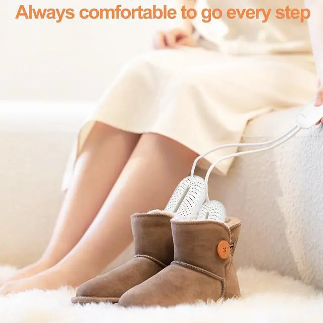 Alt view image 6 of 7 - _Mega Brand Electric Shoe Dryer, Boot Dryer, Portable Footwear Dryer Machine with 3/6/9 Hours Timer for Rainy Seasons, Warmer Drying for Shoes, Gloves, Socks, Ski Boots, US Plug, White