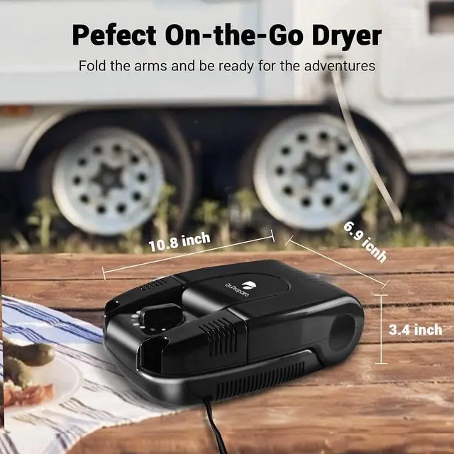 Alt view image 7 of 7 - _Mega Brand Boot Dryer Shoe Dryer, Glove Dryer & Boot Warmer with Heat Blower, Portable Adjustable Rack and Timer, Folding Design & Quick Drying for Shoes, Gloves, Hats, Socks, Ski Boots