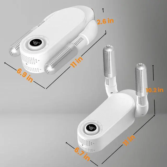 Alt view image 5 of 6 - _Mega Brand Shoe Dryer Glove Dryer, Dry Wet Shoes with 360°Heat Blower, Intelligent Shoes Dryer with Four Timer, Suitable for Sneaker, Glove, Boots, Ski Boot, Helmet, Folding and hanging Design