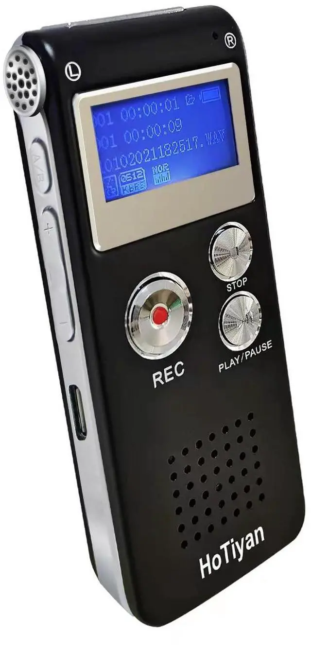Main image of Digital Voice Recorders 8GB Audio Recorder Voice Activated Recorder for Lectures, Meetings, Interviews Recording Device with Microphone USB Cable, MP3 Player (8GB