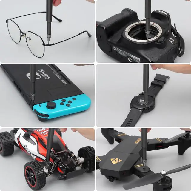 Alt view image 7 of 7 - 49 in 1 Precision Screwdriver Set, Small Screwdriver Set with Torx, Pentalobe, Tri-wing, Mini Repair Tool Kit for PC, Laptop, MacBook, Computer, iPhone, PS5, Watch, Glasses, Electronic