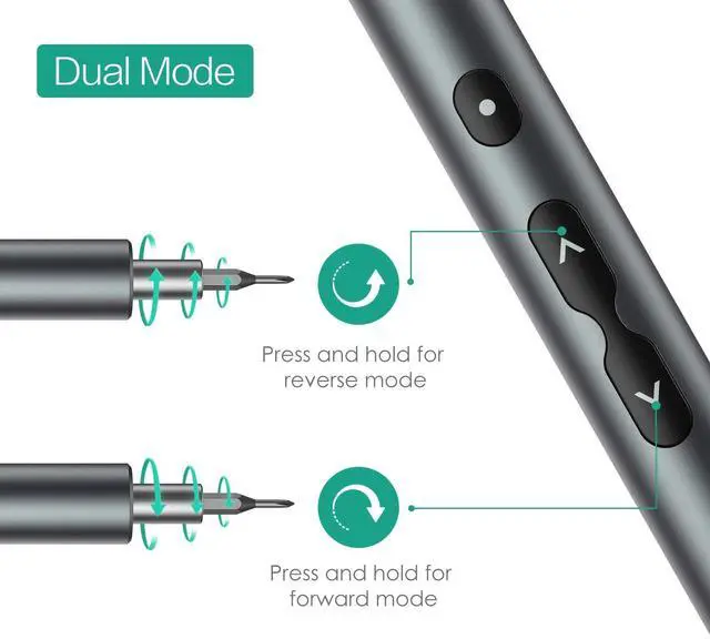 Alt view image 4 of 7 - Electric Screwdriver, 28 in 1 Mini Precision Screwdriver Set, Rechargeable Repair Tools Kit, with Type-C Charging for Smartphones,Toys, PC