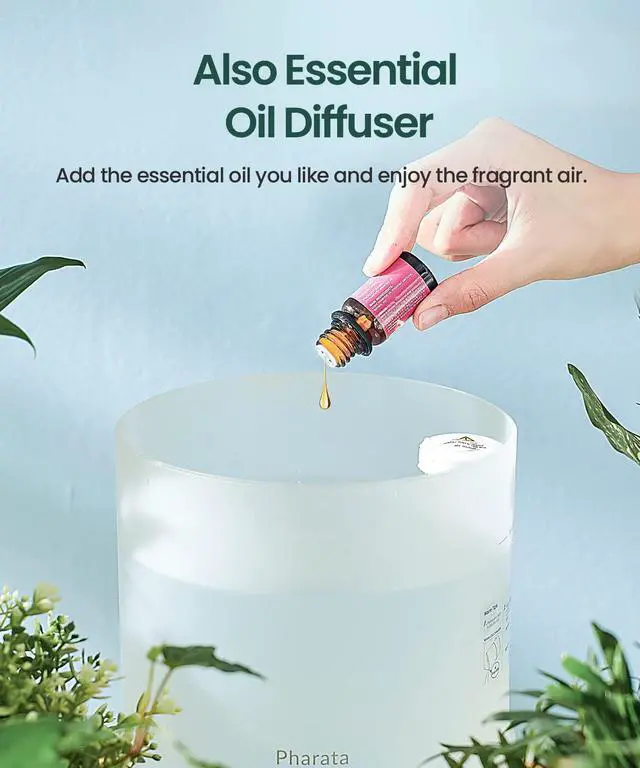 Alt view image 3 of 7 - Humidifiers for Bedroom Large Room, 2.5L Cool Mist Humidifier with Essential Oil Diffuser, Top Fill Humidifier for Baby, Home, Plant, Ultrasonic Humidification for whole house, Auto Shut-Off