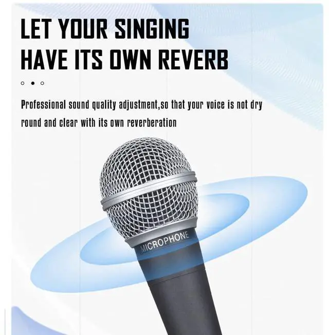Alt view image 2 of 6 - Wm58 Classic Style Dynamic Vocal Instrument with Clean Sound, Metal Body Microphone (not with Cable)