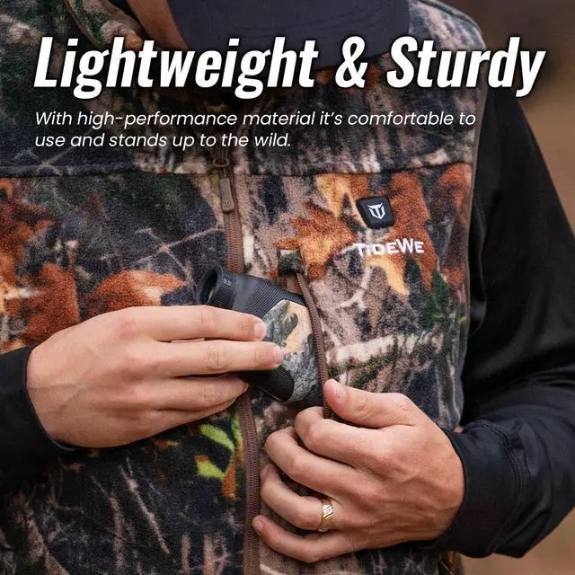 Alt view image 5 of 7 - _Mega Brand Hunting Rangefinder with Rechargeable Battery, 700Y Camo Laser Range Finder 6X Magnification, Distance/Angle/Speed/Scan Multi Functional Water-Resistant Rangefinder with Case