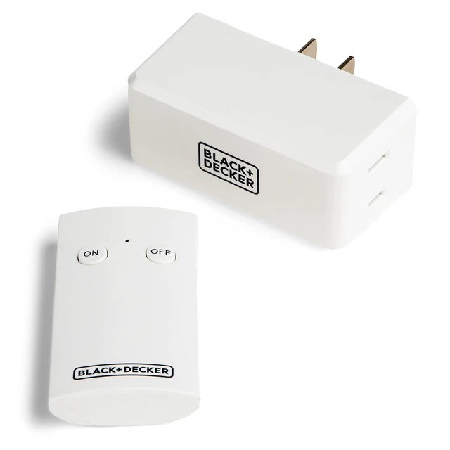 Alt view image 2 of 7 - Wireless Remote-Control Outlet, Polarized, 1 Remote | Switches lights and appliances on or off, no wiring required, easy setup