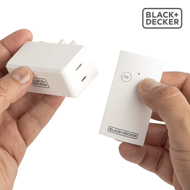 Alt view image 6 of 7 - Wireless Remote-Control Outlet, Polarized, 1 Remote | Switches lights and appliances on or off, no wiring required, easy setup