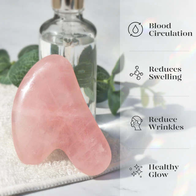 Alt view image 6 of 7 - IcyMe Natural Rose Quartz Gua Sha Facial Sculpt Massage Tool-Pink | Guasha Tool for Face with Smooth Cool Texture & Ergonomic Design Sculpt, Lift & Relieve Tension, Ideal Spa Gifts for Women