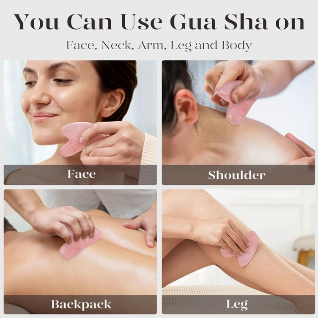 Alt view image 5 of 7 - IcyMe Natural Rose Quartz Gua Sha Facial Sculpt Massage Tool-Pink | Guasha Tool for Face with Smooth Cool Texture & Ergonomic Design Sculpt, Lift & Relieve Tension, Ideal Spa Gifts for Women