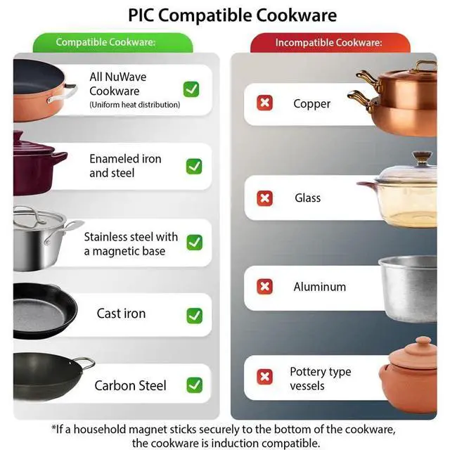 Alt view image 6 of 7 - _Mega Brand Gold Precision Induction Cooktop, Portable, Powerful with Large 8 Heating Coil,100°F to 575°F, 3 Wattage Settings, 12 Heat-Resistant Cooking Surface
