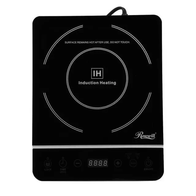 Alt view image 3 of 7 - _Mega Brand Induction Cooker 1800 Watt, Induction Cooktop, Electric Burner with Stainless Steel Pot 10" 3.5 QT 18-8, RHAI-13001