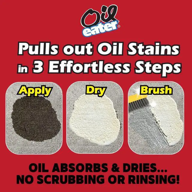 Alt view image 2 of 7 - Overnight Stain Remover for Cleaning Oil Stains on Concrete, Driveway, Pavers & Garage Floors,White, AOD3232301