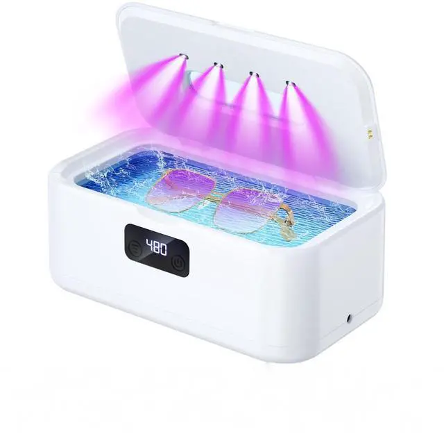 Main image of _Mega Brand Ultrasonic Jewelry Cleaner,50Khz Professional Jewelry Cleaner Ultrasonic Machine for Jewelry, Eyeglasses, Rings, Watch Strap, Dentures, 304 Stainless Steel Tank