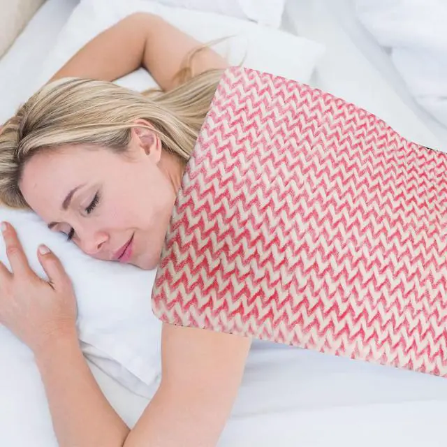 Alt view image 3 of 7 - GOQOTOMO Fast-Heating Electric Heating Pad for Back/Waist/Abdomen/Shoulder/Neck Pain and Cramps Relief - 12 Heat Levels, 8 Timers with Countdown, Stay on, Machine Washable-PW01(Pink)