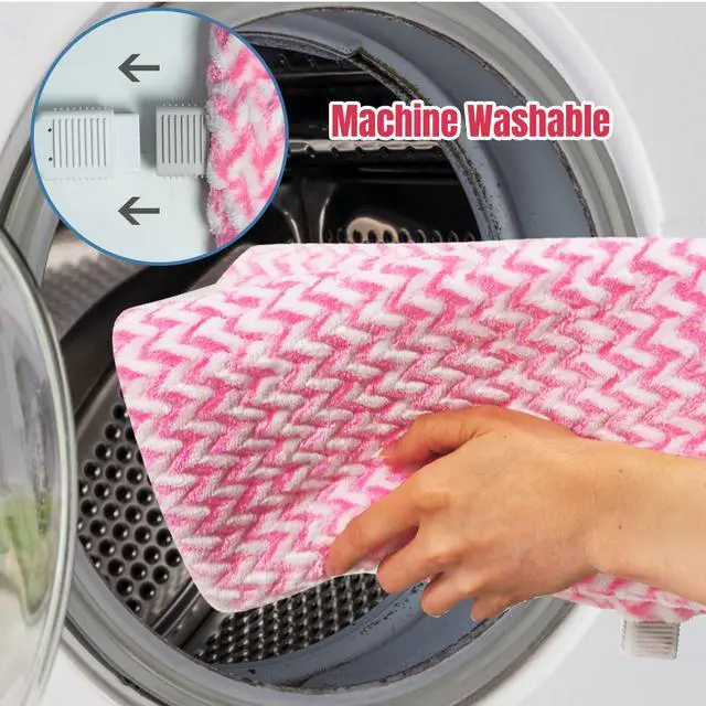 Alt view image 5 of 7 - GOQOTOMO Fast-Heating Electric Heating Pad for Back/Waist/Abdomen/Shoulder/Neck Pain and Cramps Relief - 12 Heat Levels, 8 Timers with Countdown, Stay on, Machine Washable-PW01(Pink)