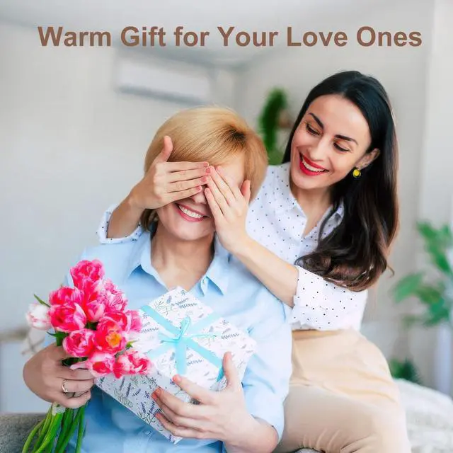 Alt view image 7 of 7 - Heating Pad for Back Pain Relief, Electric Heating Pad for Period Cramps Neck Shoulders with Belt, 4 Timer 6 Heat Setting & Auto Shut Off, 12"x24"+20" Large Moist Heat Pad for Mom,Dad