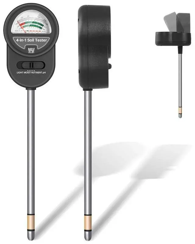Alt view image 7 of 7 - _Mega Brand 4-in-1 Soil Moisture, pH, Light & Nutrient Tester - No Battery Required, Perfect for Garden, Lawn, Farm & Indoor/Outdoor Use.