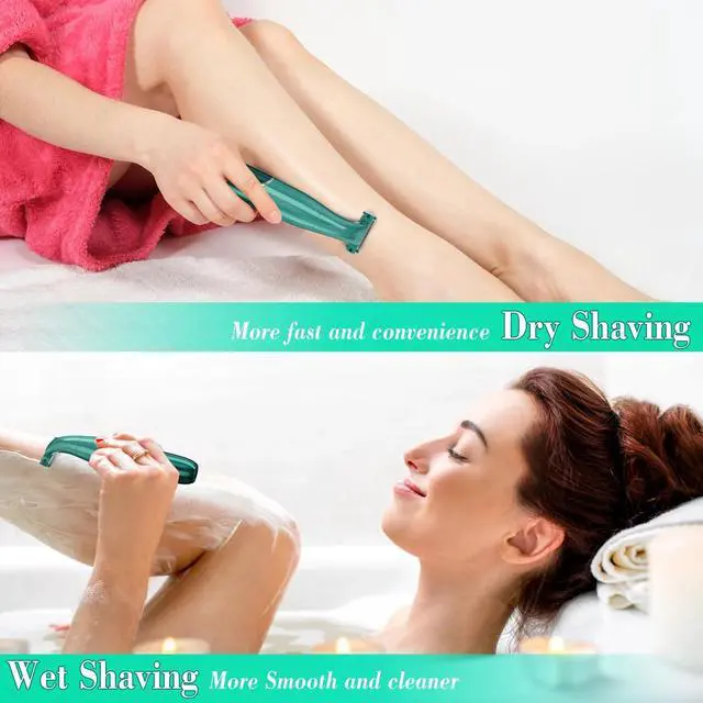 Alt view image 2 of 7 - _Mega Brand 4-in-1 Women's Electric Razor - Painless Shaver with LED Display, Rechargeable Bikini Trimmer for Face, Underarms, Legs & Bikini Area.