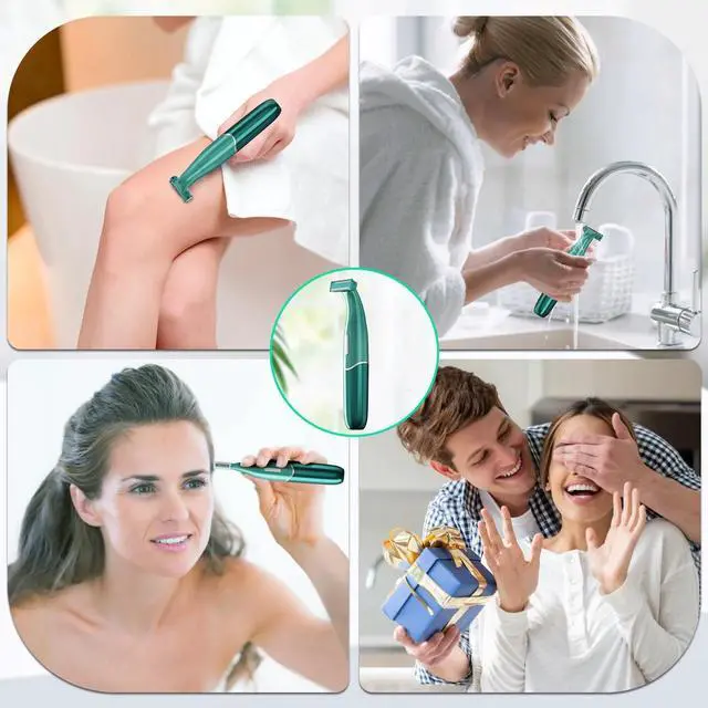 Alt view image 4 of 7 - _Mega Brand 4-in-1 Women's Electric Razor - Painless Shaver with LED Display, Rechargeable Bikini Trimmer for Face, Underarms, Legs & Bikini Area.