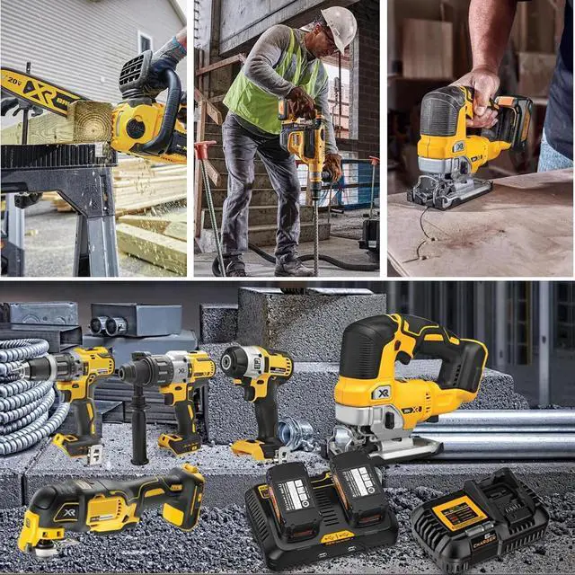 Alt view image 5 of 7 - _Mega Brand For DeWalt 20V MAX 6.0Ah Lithium Ion Battery 4-Pack DCB205, DCB206 - High-Capacity, Long-Lasting Power for Cordless Tools.