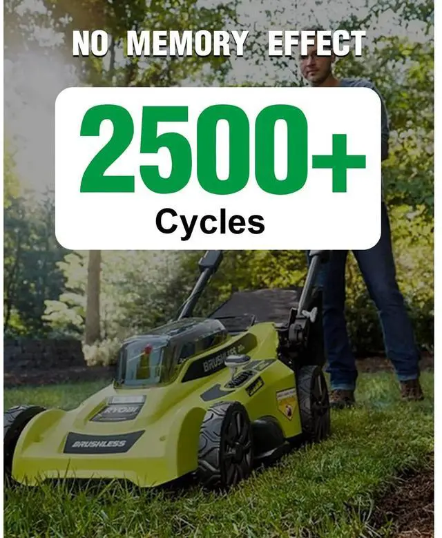 Alt view image 7 of 7 - _Mega Brand 6.0Ah OP4050A Replacement Battery for Ryobi 40V MAX Tools|OP4015 OP4040 OP40201 Compatible|Fade-Free Lithium-Ion Power|Lawn Mower,String Trimmer,Chainsaw,Leaf Blower,Snow Blower Use.