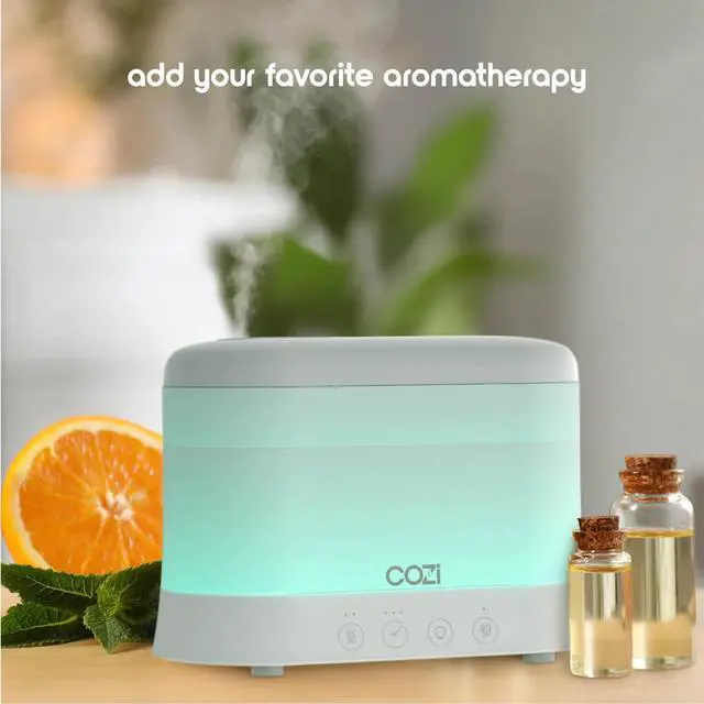 Alt view image 2 of 7 - _Mega Brand Cool Mist Humidifier & Aroma Diffuser with 7-Color LED Night-Light  300 mL Ultrasonic Humidifier for Bedroom, Baby Nursery, Home Office & Yoga Studio | Auto Shut-Off, BPA-Free