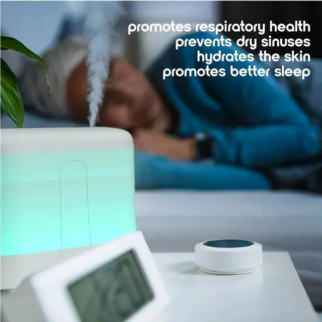 Alt view image 3 of 7 - _Mega Brand Cool Mist Humidifier & Aroma Diffuser with 7-Color LED Night-Light  300 mL Ultrasonic Humidifier for Bedroom, Baby Nursery, Home Office & Yoga Studio | Auto Shut-Off, BPA-Free
