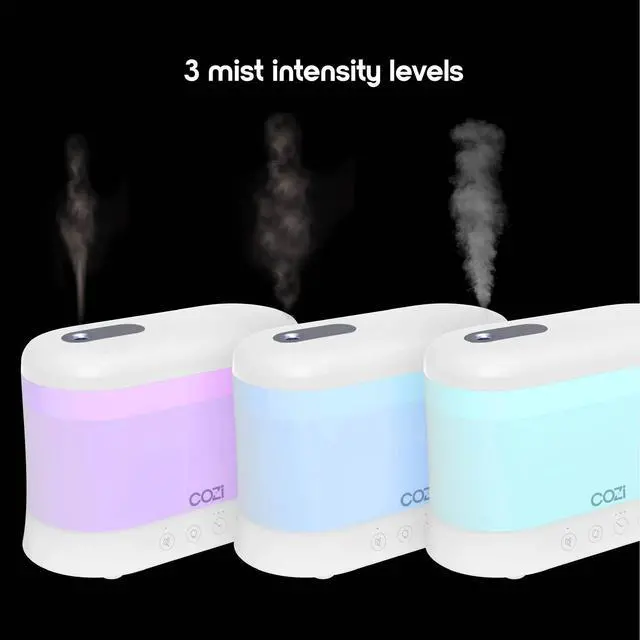 Alt view image 4 of 7 - _Mega Brand Cool Mist Humidifier & Aroma Diffuser with 7-Color LED Night-Light  300 mL Ultrasonic Humidifier for Bedroom, Baby Nursery, Home Office & Yoga Studio | Auto Shut-Off, BPA-Free