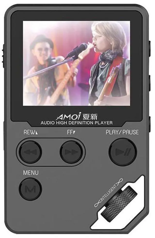 Alt view image 3 of 6 - Amoi C10 Hi-fi Stereo Music MP3 Player HD Lossless Mini Sports Jogging DAC MP4 Support Radio TF DSD eBook Recorder Trackwheel Walkman Grayish Black 128 GB