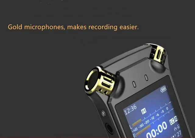 Alt view image 5 of 7 - Shmci D50 Professional Mini High Quality PCM Audio Dictaphone 9216Kbps Dual Microphones Digital Voice-Activated USB Recorder Pen