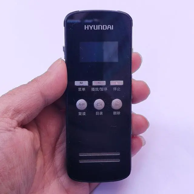 Alt view image 6 of 7 - Hyundai it 2068 Long Time HD PCM Digital Voice Recorder Audio Dictaphone Voice-activated External Microphone Recording MP3 2 in 1 8GB