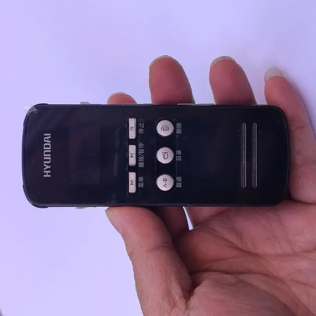 Alt view image 6 of 6 - Hyundai 2068 Long Time HD PCM Digital Voice Recorder Audio Dictaphone Voice-activated External Microphone Recording MP3 2 in 1 8GB 32GB