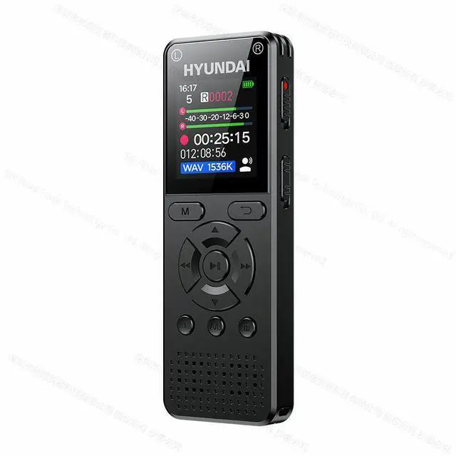 Main image of Hyundai E760 Professional HD Denoise Mini Dual Mic Digital Voice activate Recorder Class Meeting Training Audio record Dictaphone 32GB